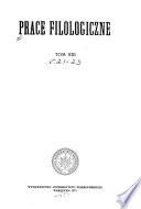 Prace filologiczne