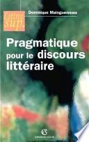 Pragmatique pour le discours littéraire