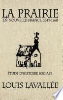 Prairie en Nouvelle-France, 1647-1760