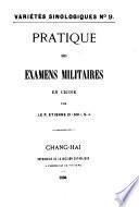 Pratique des examins militaires en Chine