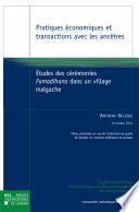 Pratiques économiques et transactions avec les ancêtres