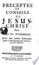 Préceptes Et Conseils De Jésus-Christ