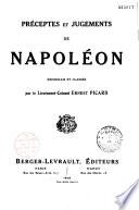 Préceptes et jugements de Napoléon