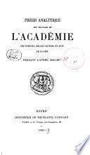 Précis analytique des travaux de l'Académie des sciences, belles-lettres et arts de Rouen