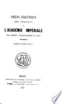 Précis analytique des travaux de l'Académie des sciences, belles-lettres et arts de Rouen