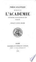 Précis analytique des travaux de l'Académie des Sciences, Belles-Lettres et Arts de Rouen