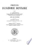 Précis d'anatomie dentaire
