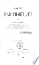 Précis d'arithmétique