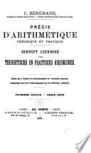 Précis d'arithmétique théorique et pratique