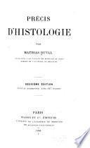 Précis d'histologie