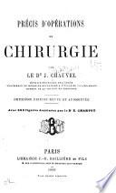 Précis d'opérations de chirurgie