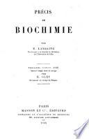 Précis de biochimie