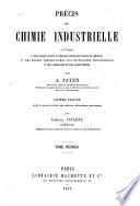 Précis de chimie industrielle: Chimie minérale