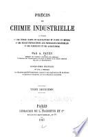 Précis de chimie industrielle: Chimie organique