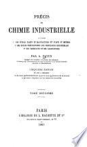 Précis de chimie industrielle