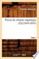 Precis de Chimie Organique