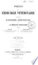 Précis de chirurgie vétérinaire