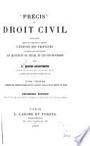 Précis de droit civil