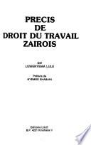 Précis de droit du travail zaïrois