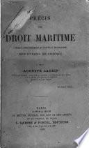 Précis de droit maritime