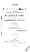 Précis de droit romain