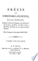 Précis de l'histoire ancienne, d'après Rollin