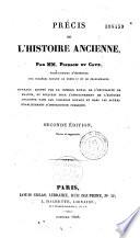 Précis de l'histoire ancienne
