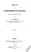 Précis de l'histoire de France jusqu'a la Révolution française