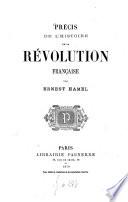 Précis de l'histoire de la Révolution française
