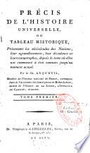 Précis de l'histoire universelle, ou Tableau historique,