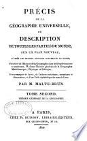 Précis de la géographie universelle