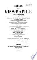 Précis de la géographie universelle ou Description de toutes les parties du monde sur un plan nouveau d'après les grandes divisions naturelles du globe