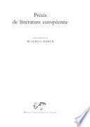 Précis de littérature européenne