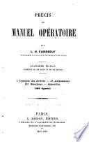 Précis de manuel opératoire