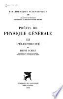 Précis de physique générale