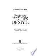 Précis des figures de style