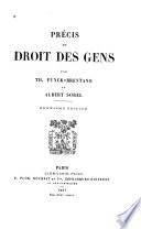 Précis du droit des gens