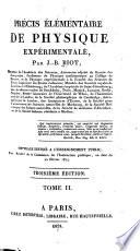Précis élémentaire de physique expérimentale