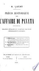 Précis historique de l'affaire du Panama