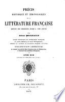 Précis historique et chronologique de la littérature française