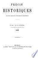 Précis historiques