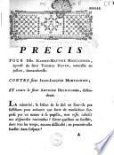 Précis pour Dlle. Jeanne-Matthie Montagnier, épouse du Sieur Thomas Davin, autorisée en justice, demanderesse : contre Sieur Jean-Jacques Montagnier ; et contre le Sieur Antoine Deluvignes, défendeurs