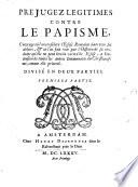 Préjugez légitimes contre le papisme