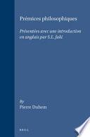Prémices Philosophiques
