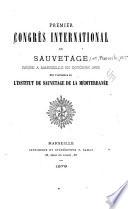 Premier congrès international de sauvetage