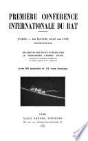Première Conférence Internationale du Rat, Paris-Le Havre, 16-22 mai 1928
