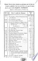 Premiere Liste des dons volontaires ou patriotiques pour les fraix de la guerre, presentee a Son Altesse Royale, pour la mettre sous les yeux de Sa Majeste L'Empereur. Depuis le 11 Fevrier jusqu'au 30 Novembre 1793