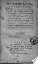 Première -Troisième lettre à un rentier habitant une solitude au bord de la mer et ne vivant que de sa pêche