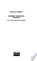 Premières impressions de France