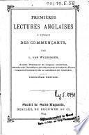 Premières lectures anglaises à l'usage des commençants